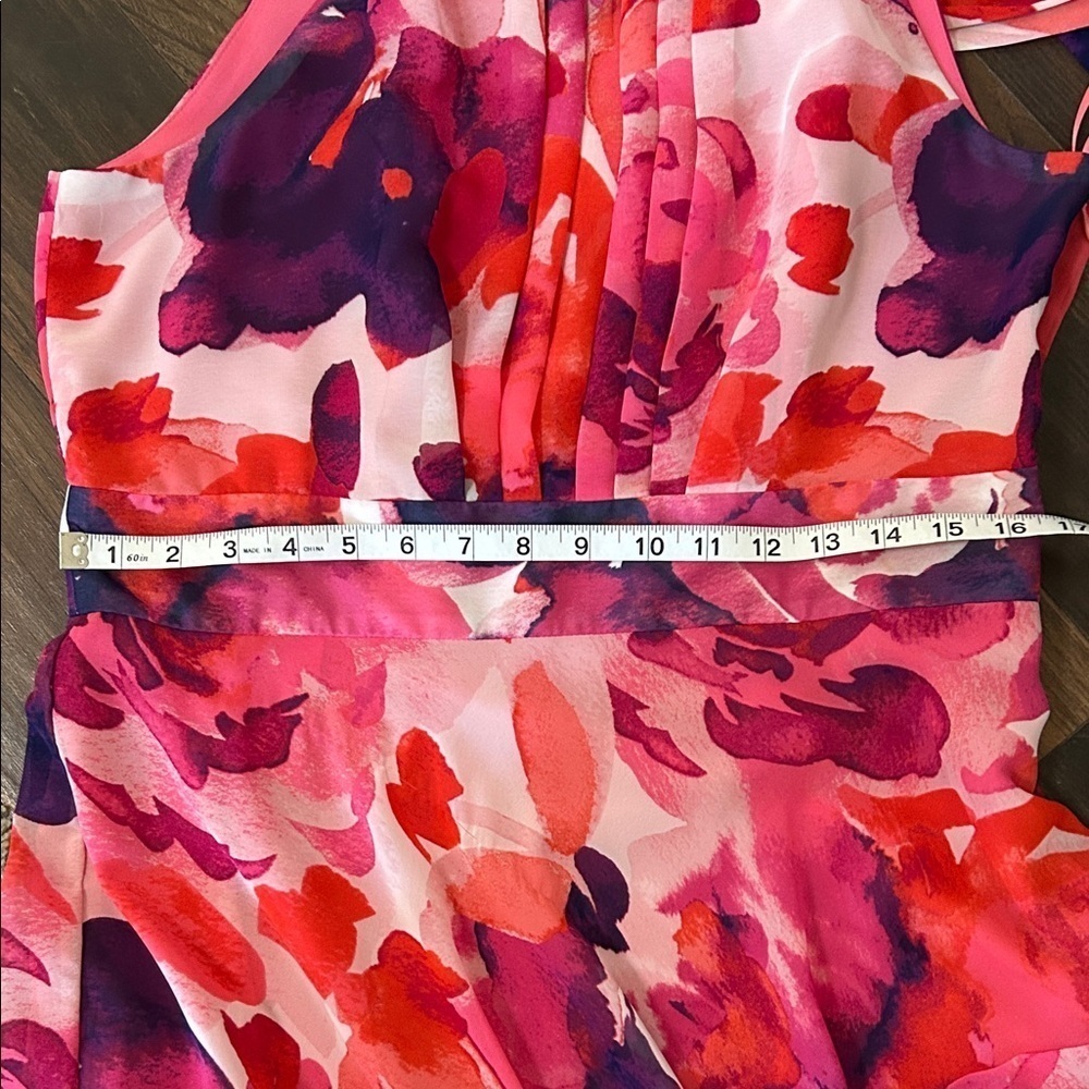 Eliza J Vibrant Pink and Purple Maxi Dress - Picture 10 of 16